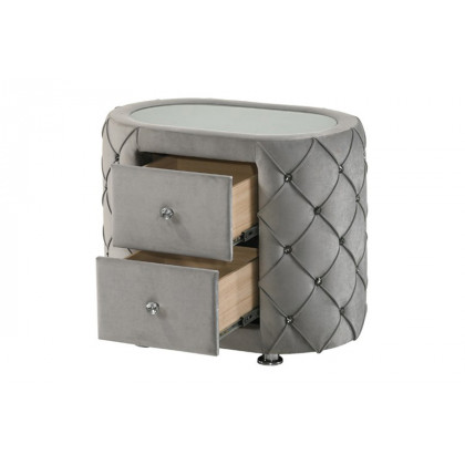 ACME - Perine Nightstand in Gray