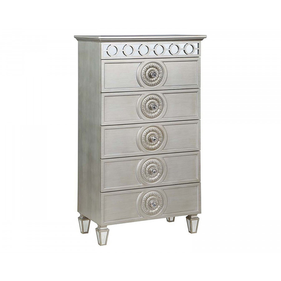 ACME - Varian Chest in Silver/Mirrored