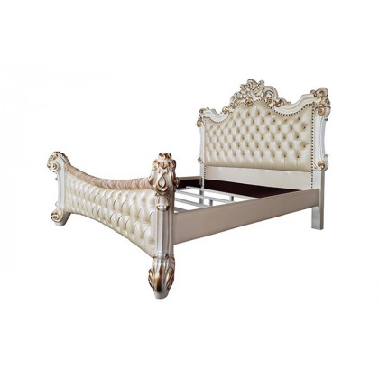 ACME Vendom Bed - Antique Pearl Finish, Eastern King Size