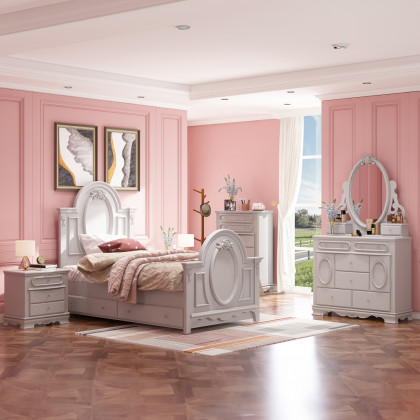 ACME Flora Trundle (Twin) - Gray