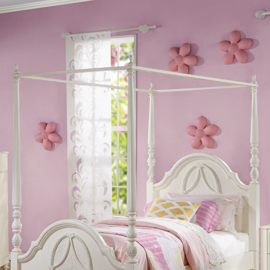ACME - Dorothy Twin Canopy in Ivory