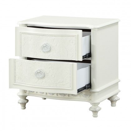 ACME - Dorothy Nightstand with 2 Drawers in Ivory