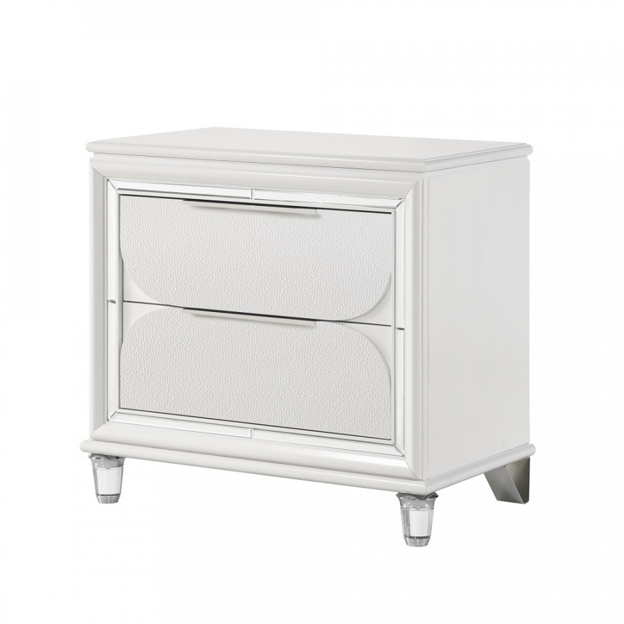 ACME - Tarian Nightstand in Pearl White