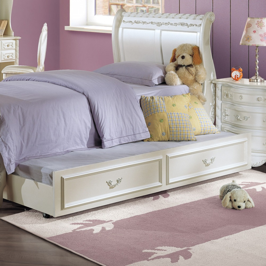 ACME - Pearl Trundle (Twin) in Pearl White
