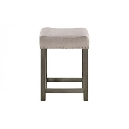 ACME Wandella 4Pc Pk Counter Height Set with USB - Beige and Weathered Gray Finish