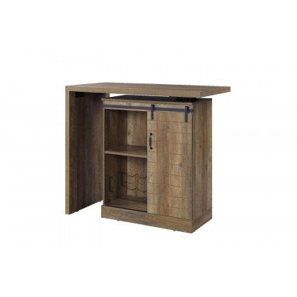 ACME - Quillon Bar Table in Rustic Oak