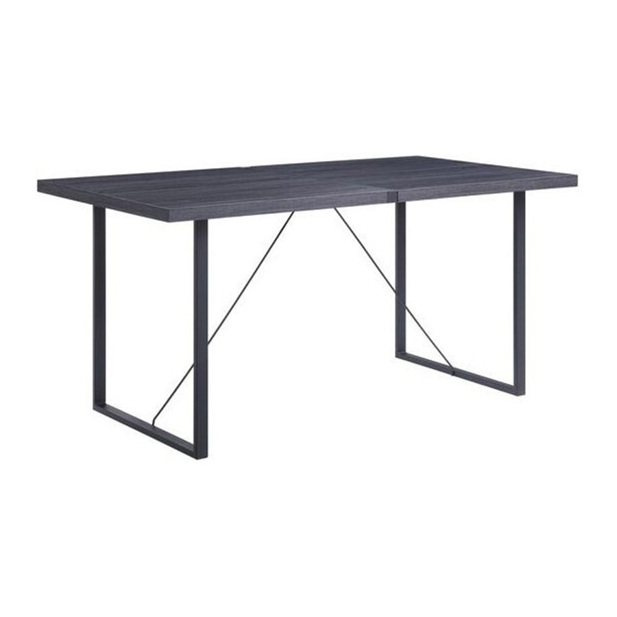 ACME - Nakula Dining Table in Gray Oak/Black
