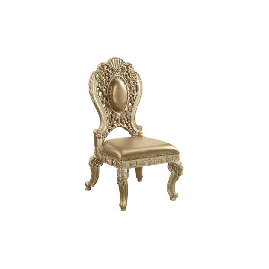 ACME - Seville Side Chair (Set-2) in Gold