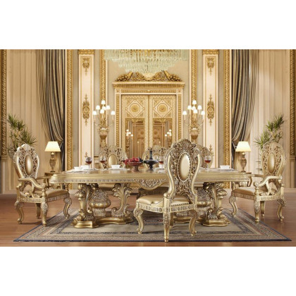 ACME - Seville Side Chair (Set-2) in Gold