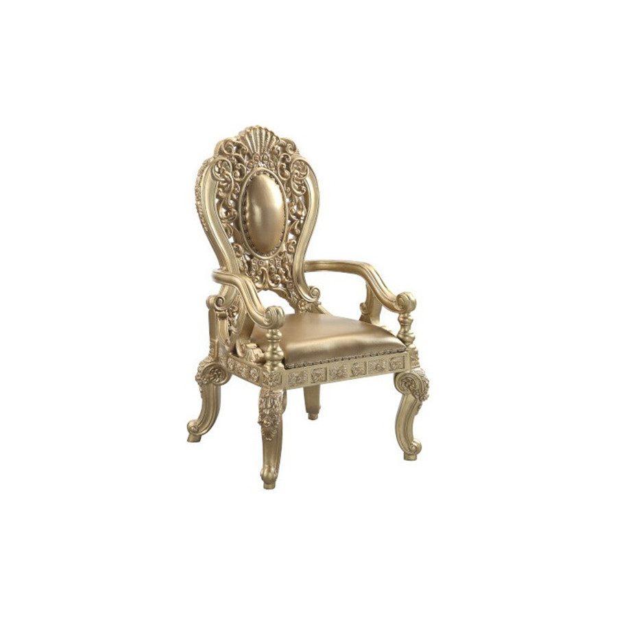 ACME - Seville Arm Chair (Set-2) in Gold
