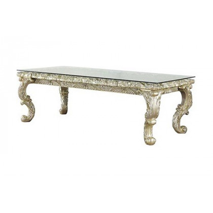 ACME - Vatican Dining Table in Light Gold