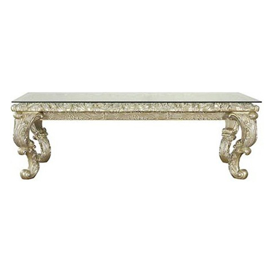 ACME - Vatican Dining Table in Light Gold