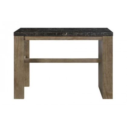 ACME - Charnell Counter Heigh Table in Marble Top/Oak