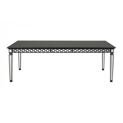 ACME - Varian II Dining Table in Mirrored/Black