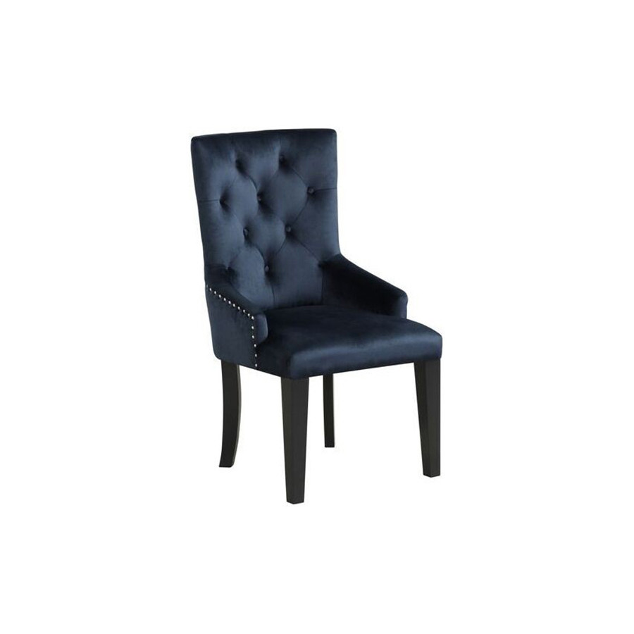 ACME Varian II Side Chair - Dark Navy/Black