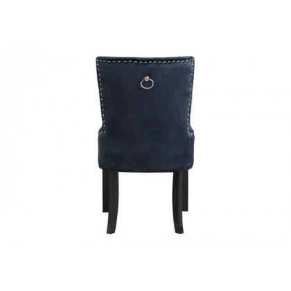 ACME Varian II Side Chair - Dark Navy/Black