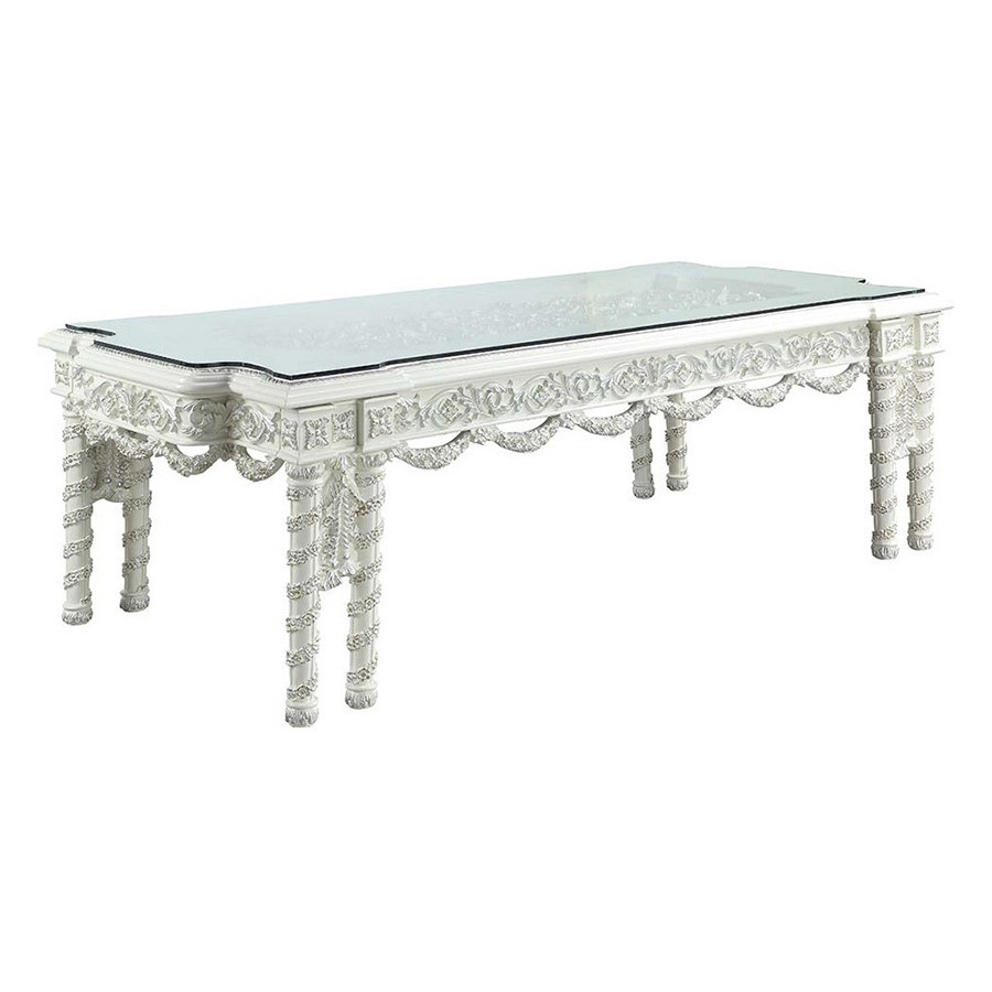 ACME - Vanaheim Dining Table in Antique White
