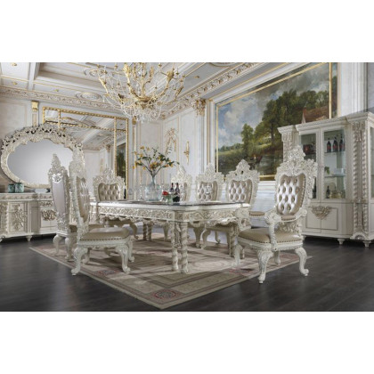 ACME - Vanaheim Dining Table in Antique White