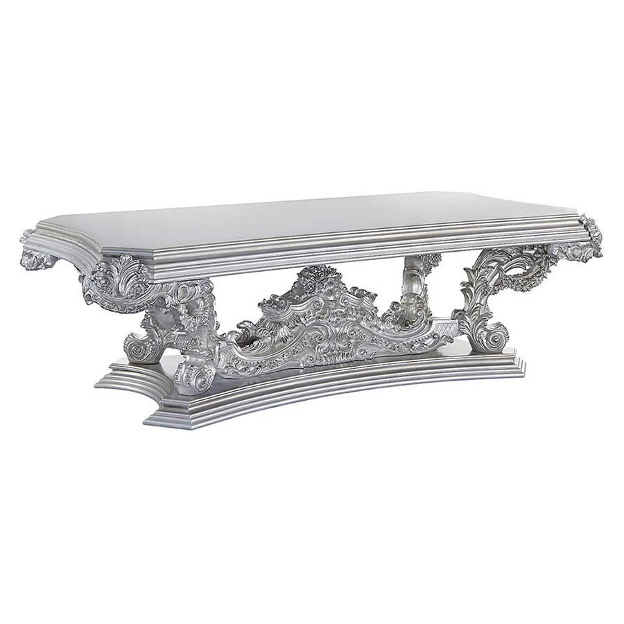 ACME - Valkyrie Dining Table in Antique Platinum