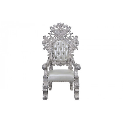 ACME - Valkyrie Arm Chair (Set-2) in Antique Platinum