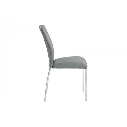 ACME - Pagan Side Chair (Set-2) in Gray/Chrome