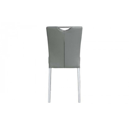 ACME - Pagan Side Chair (Set-2) in Gray/Chrome