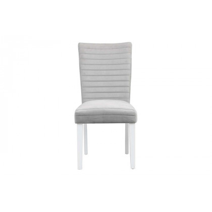 ACME - Elizaveta Side Chair (Set-2) in Gray/White High Gloss