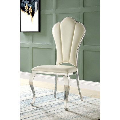 ACME Cyrene Side Chair Set of 2 - Beige