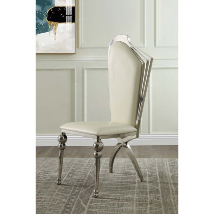 ACME Cyrene Side Chair (Set-2) - Beige (DN00928)