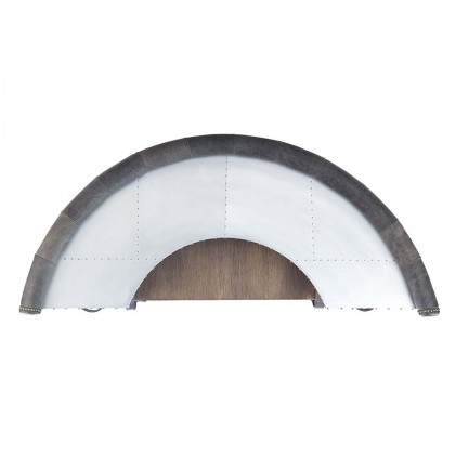 ACME - Rahma Bar Table in Antique Ebony/Aluminum