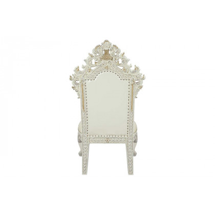 ACME - Adara Side Chair (Set-2) in Pearl White/Antique White