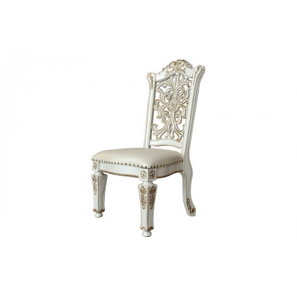 ACME Vendom Side Chair Set of 2 - Antique Pearl Finish DN01347