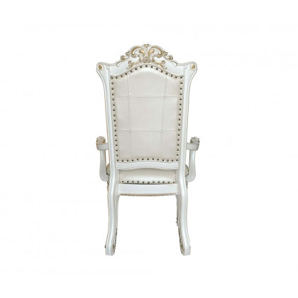 ACME Vendome Arm Chair(Set-2) - Antique Pearl
