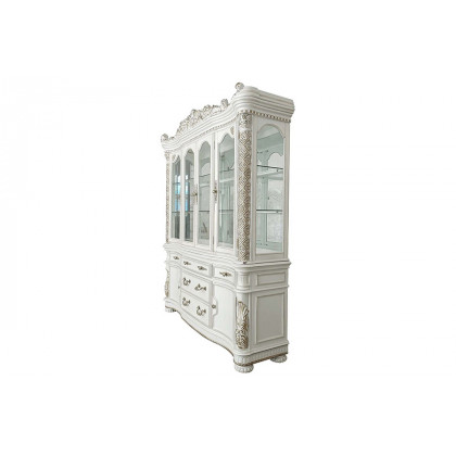 ACME - Vendome Buffet & Hutch in Antique Pearl