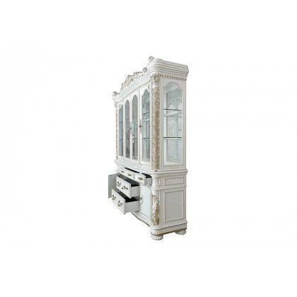 ACME - Vendome Buffet & Hutch in Antique Pearl