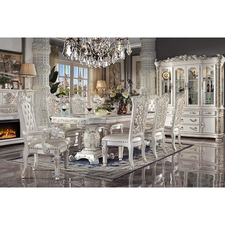 ACME - Vendom Dining Table with Double Pedestal