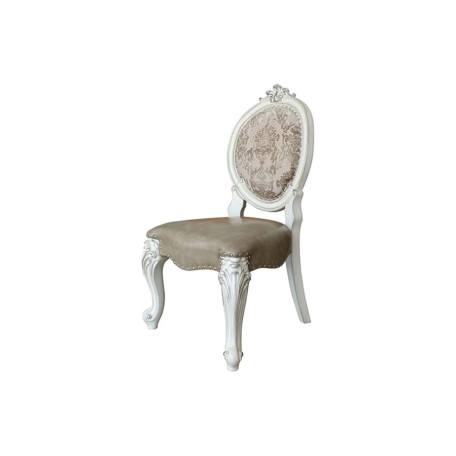 ACME Versailles Side Chair Set of 2 - Bone White Finish