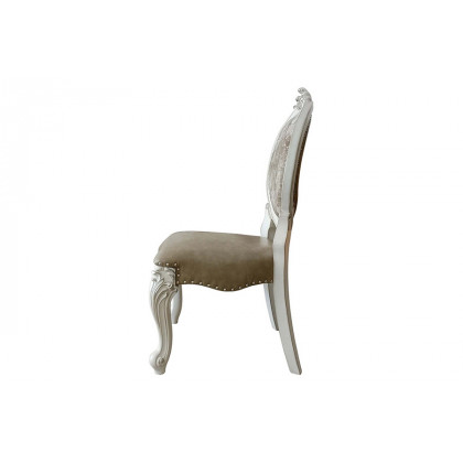 ACME Versailles Side Chair Set of 2 - Bone White Finish