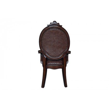 ACME Versailles Arm Chair Set of 2 - Cherry Finish