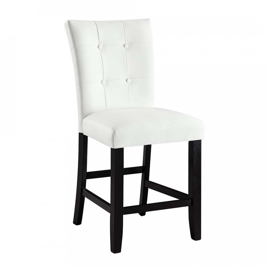 ACME - Hussein Counter Height Chair (Set of 2) in White/Black