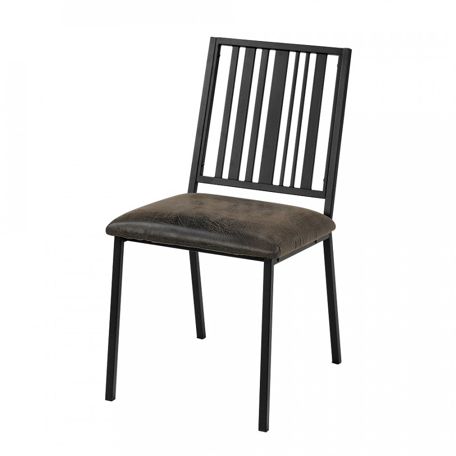ACME - Zudora Side Chair (Set of 2) in Synthetic/Black