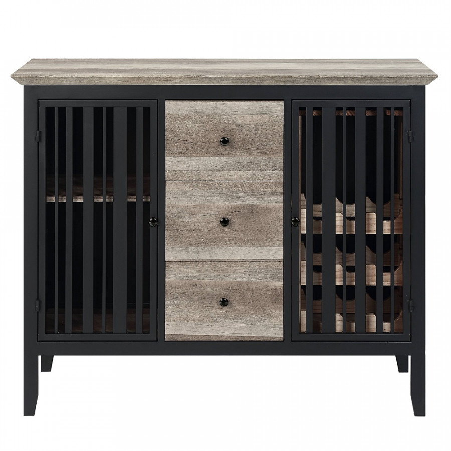 ACME - Zudora Server in Antique Oak/Sandy Black