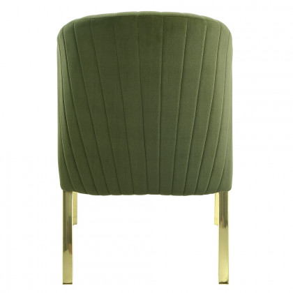 ACME Fallon Side Chair (Set of 2) - Green Velvet/Mirrored Gold