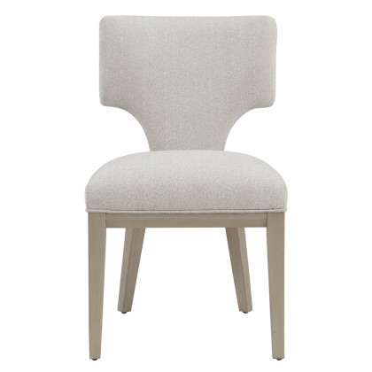 ACME - Kasa Side Chair (Set of 2) in Linen/Champagne