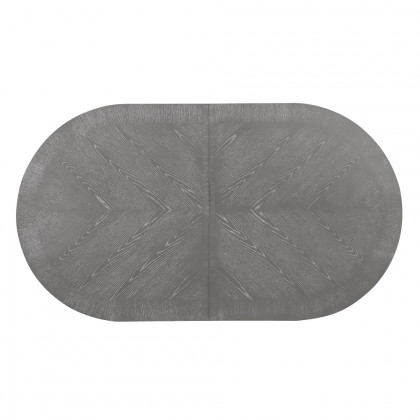 ACME - Adalynn Dining Table with 2 Leaves in Weathered Gray Oak