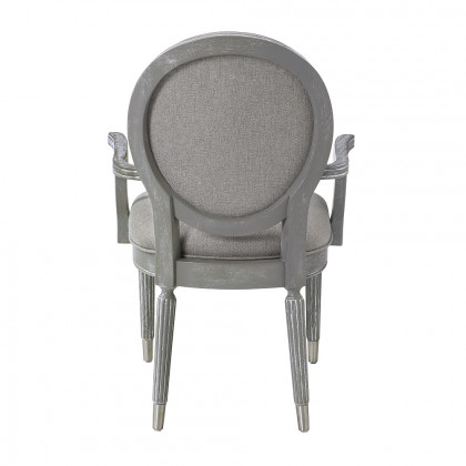 ACME - Adalynn Arm Chair (Set of 2) in Weathered Gray Oak