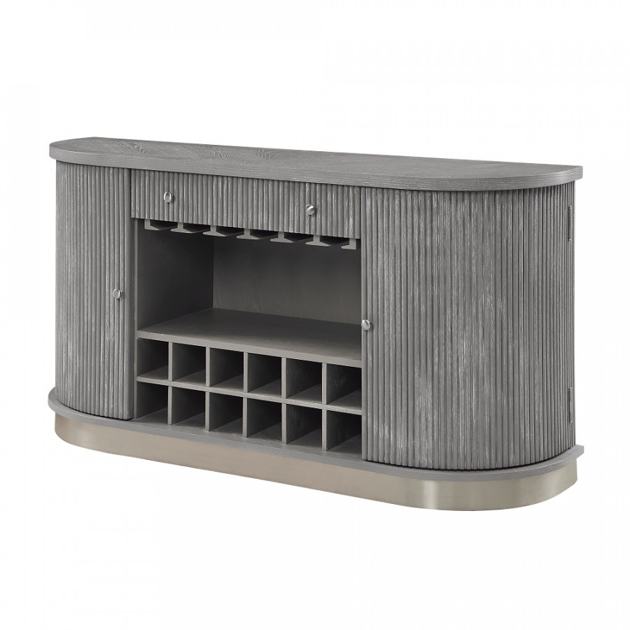 ACME - Adalynn Server in Weathered Gray Oak