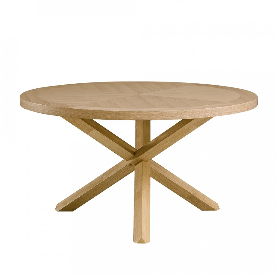 ACME - Kasem Round Dining Table in Oak