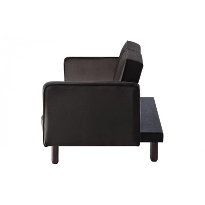 ACME Qinven Adjustable Sofa - Dark Brown Velvet