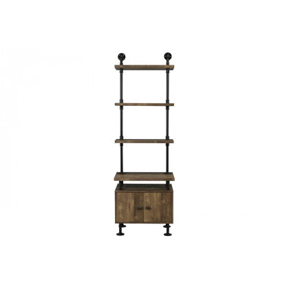 ACME - Ensata II TV Stand Side Pier in Rustic Oak/Black
